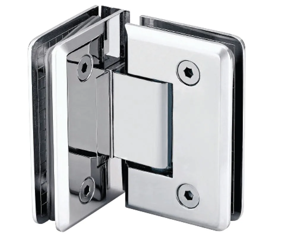 Bản lề phòng tắm kính NewEra 90 độ kính – kính NE005GGZ