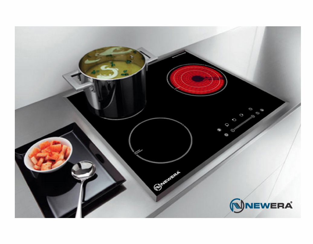 Bếp 3 vùng nấu NewEra dùng cho khung nhôm Nexis slide-on NE6633IC