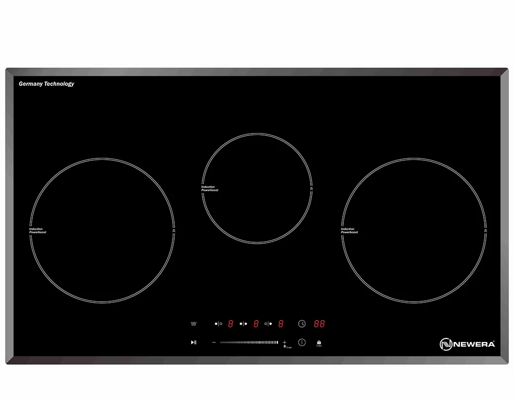 Bếp điện từ NewEra mặt kính gốm thuỷ tinh vitro 3 vùng nấu NE73C3B