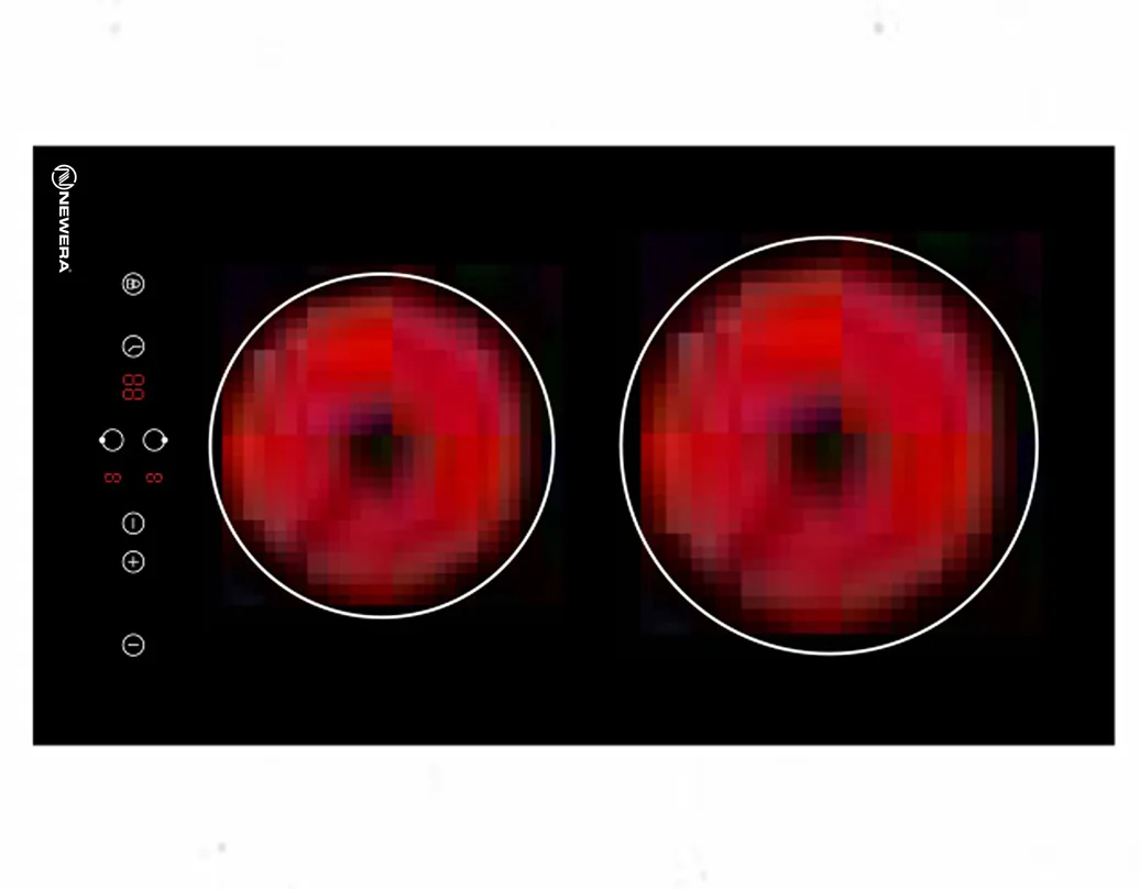 Bếp hồng ngoại NewEra viền bằng thép không gỉ 4 vùng nấu NE3012CC