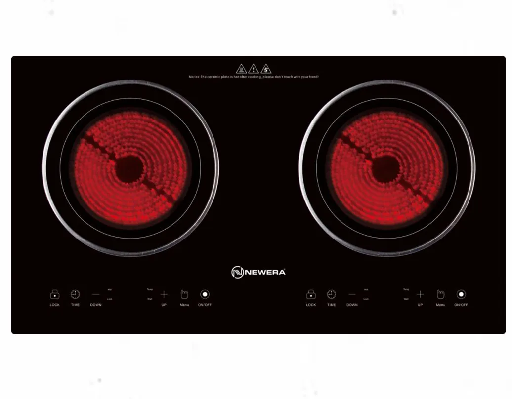 Bếp hồng ngoại NewEra thép không gỉ đôi NE8003CC