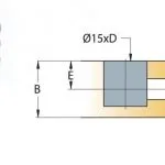 Cam nối Titus kẽm cao cấp dùng gỗ dày tối thiểu 15/16mm 9490