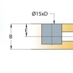 Cam nối Titus kẽm cao cấp gỗ dày tối thiểu 18/19mm 9492