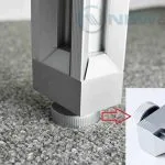 Chân đế thanh chống chịu lực điều chỉnh độ cao dài 30mm NE4174.200