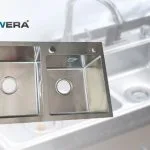 Chậu rửa bát NewEra inox 304 2 bồn rửa NE78S43H