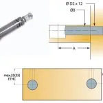 Chốt nối Titus kẽm cao cấp dài 24mm lắp nhanh 5503