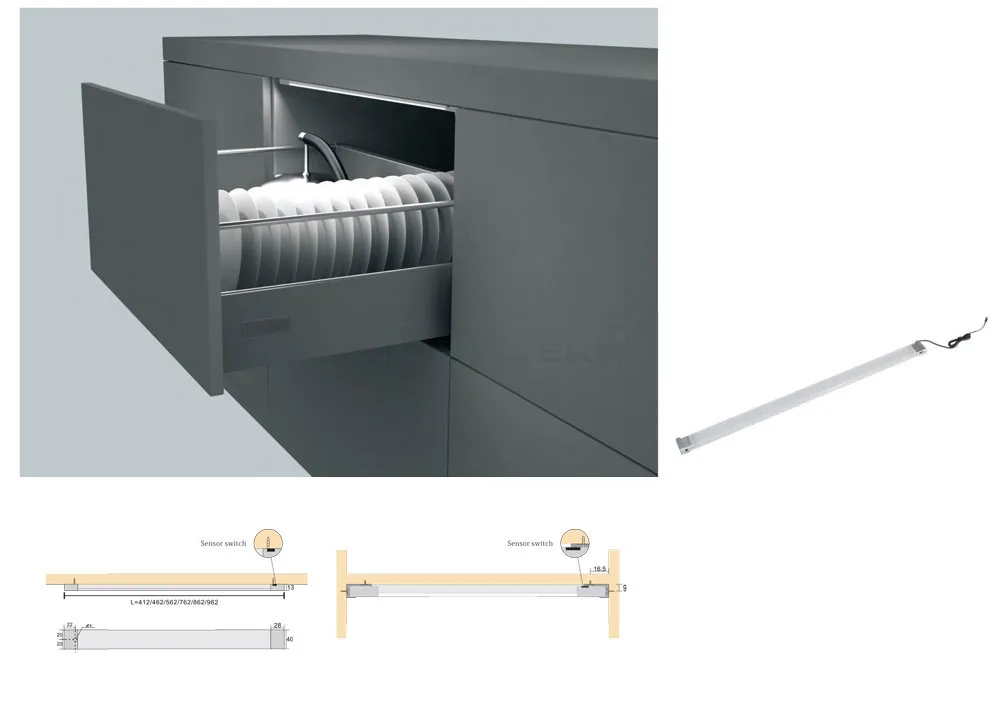 Đèn led NewEra dài 762mm lắp nổi NE4500.762A4.68
