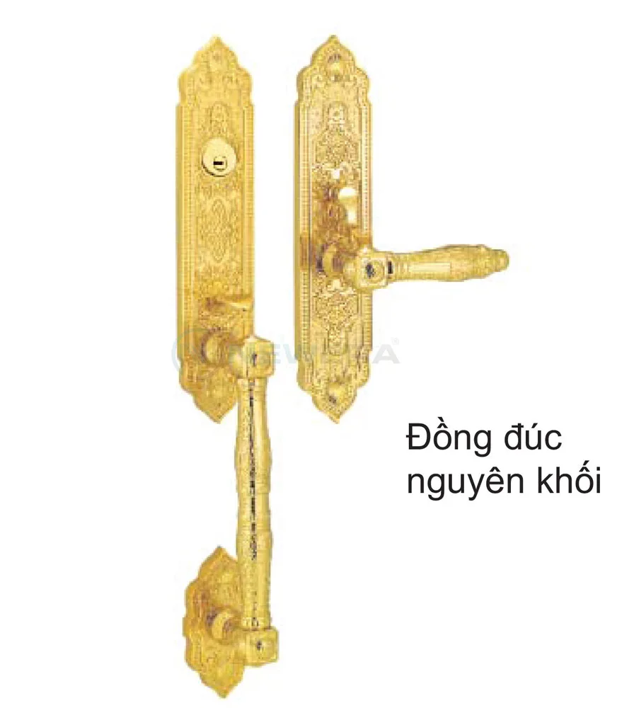 Khóa cửa đại sảnh NewEra thép và đồng NE9999CH1