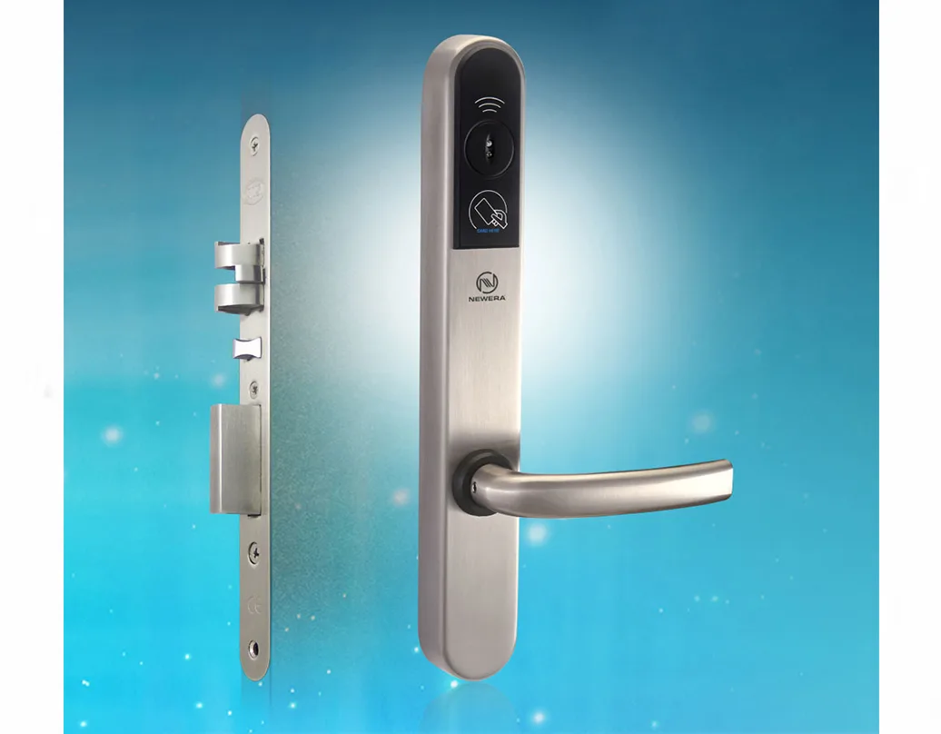 Khóa thẻ từ khách sạn NewEra thép nguyên chất NE6666HL11SN