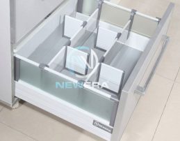 Ngăn kéo tủ bếp NewEra nâng cấp mở toàn phần giảm chấn, 30kg - Mã NE.500G