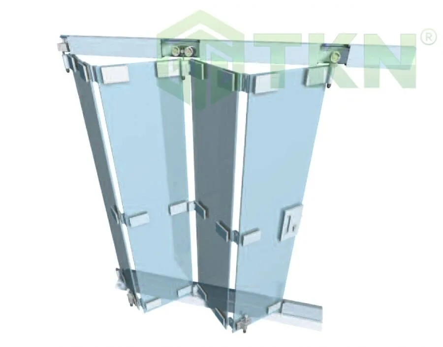 Ray cửa trượt gấp Henderson 45kg/cánh Easyfold Glass