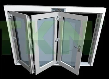 Ray cửa trượt gấp Henderson 3 cánh 125kg/cánh Flexirol Ex-End-Timb