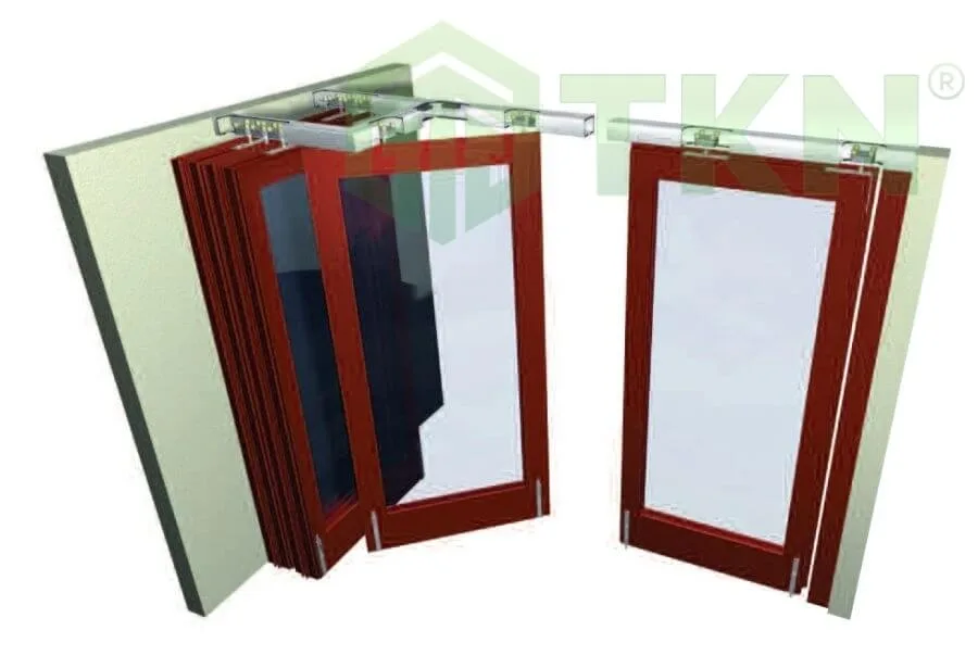 Ray cửa trượt lùa Henderson 50kg hoặc 100kg Flexirol 90° Timber