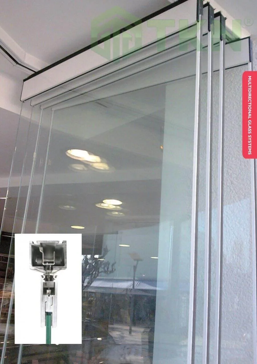 Ray cửa trượt lùa Henderson tải trọng 250kg Traverse 135°