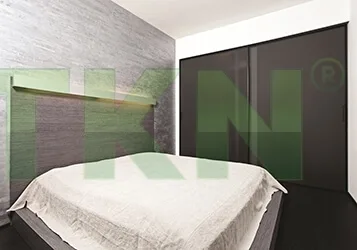 Ray cửa trượt lùa Henderson Double 2 cánh 900mm W18