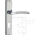 Tay gạt khóa cửa NewEra hợp kim NE1001AB