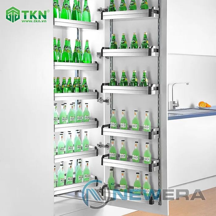 Tủ đồ khô NewEra cánh mở inox hộp 304 6 tầng 12 rổ NE566.450