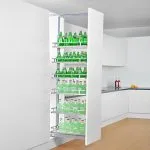 Tủ đồ khô NewEra cánh kéo đáy melamin 6 tầng 6 rổ NE466.400