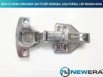 Bản lề NewEra thẳng SUS 304 giảm chấn, lắp nhanh 699A