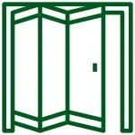 Phụ kiện cửa trượt gấp gỗ, nhôm