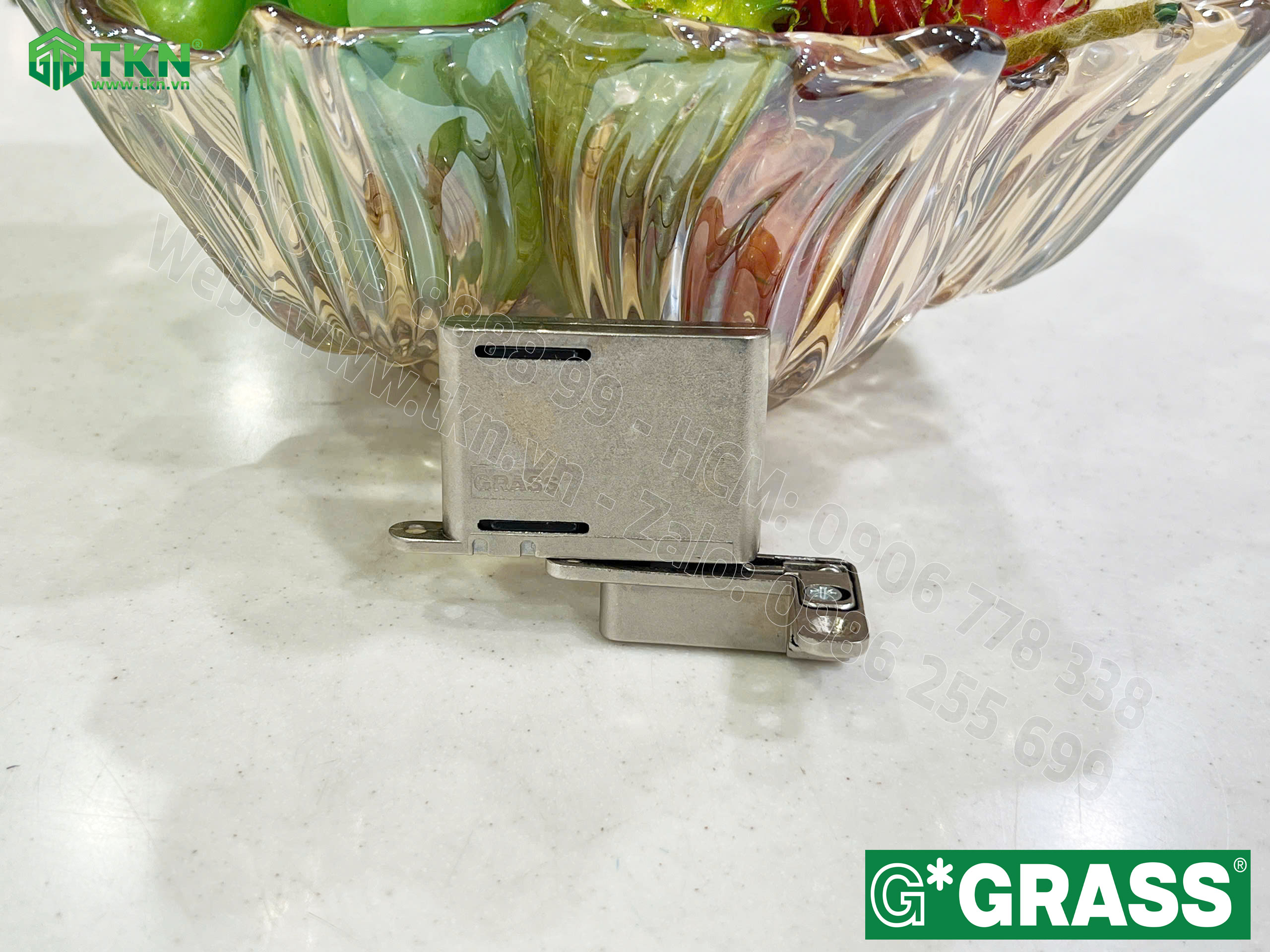 Bản lề Grass Tiomos có giảm chấn, mở 105 độ TM100FH 12