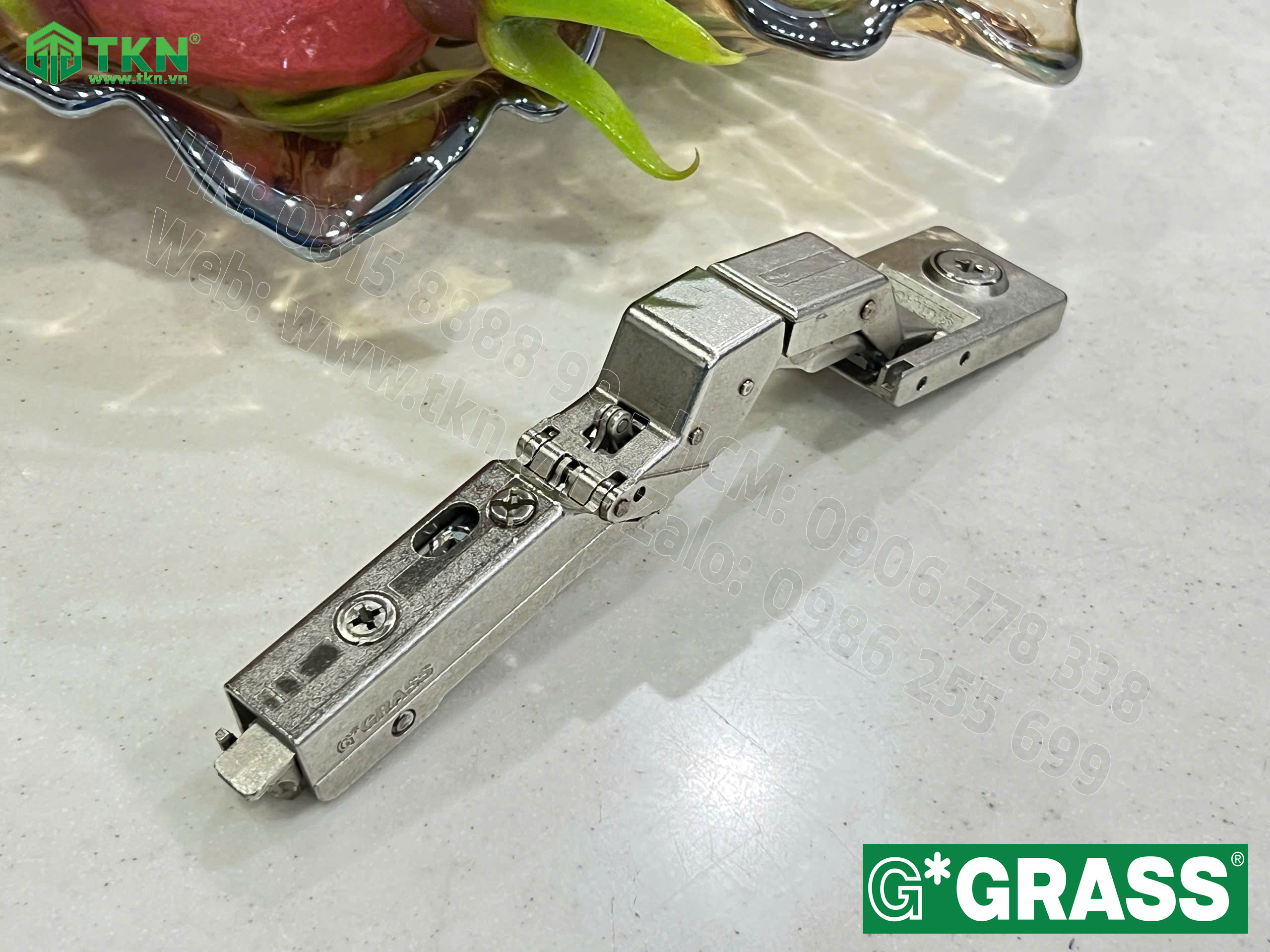 Bản lề Grass Tiomos giảm chấn, mở 125 độ TM125GM 22