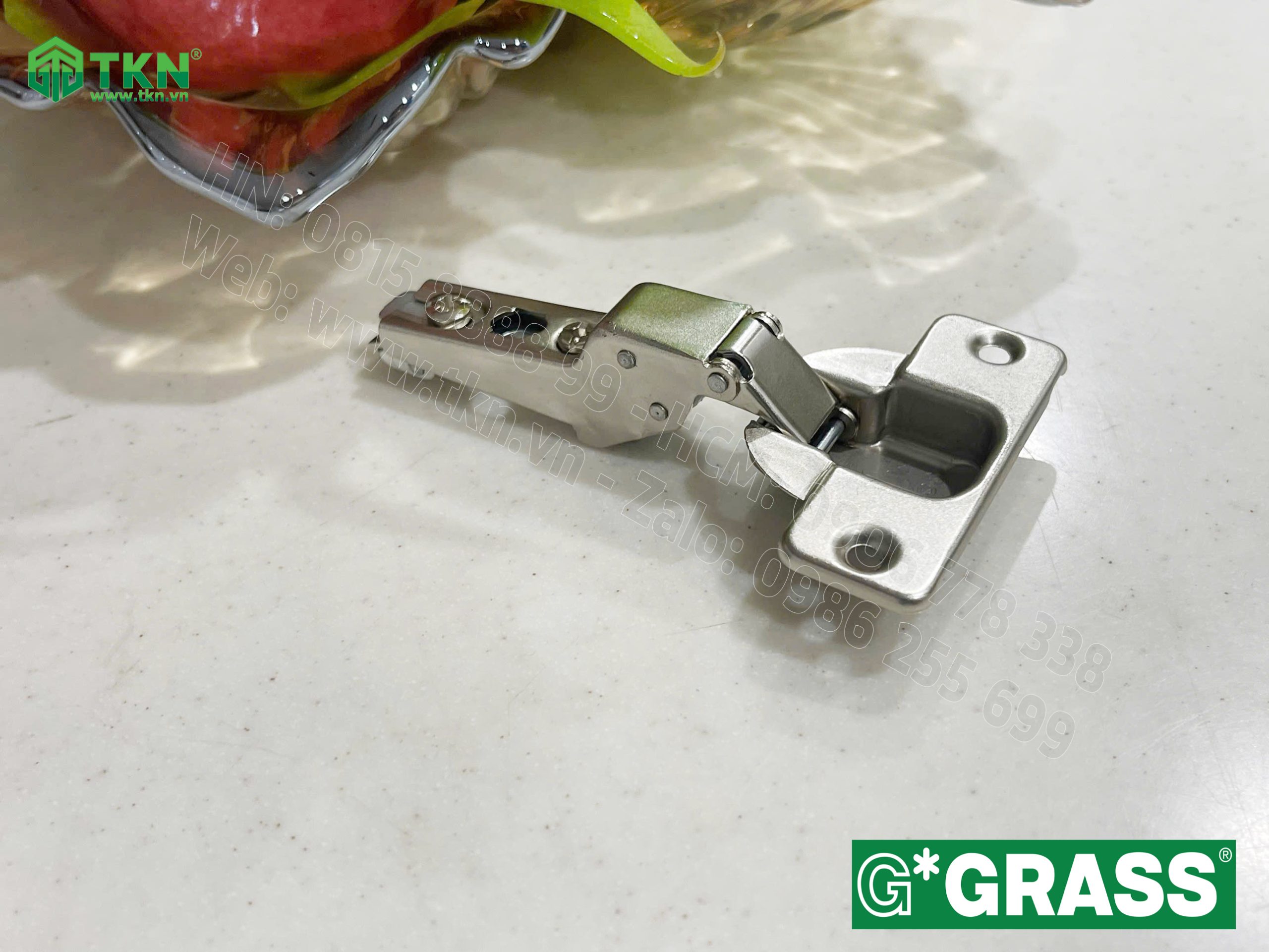 Bản lề bật Grass cong vừa lắp nhanh mở 100 độ CS04.0815 19