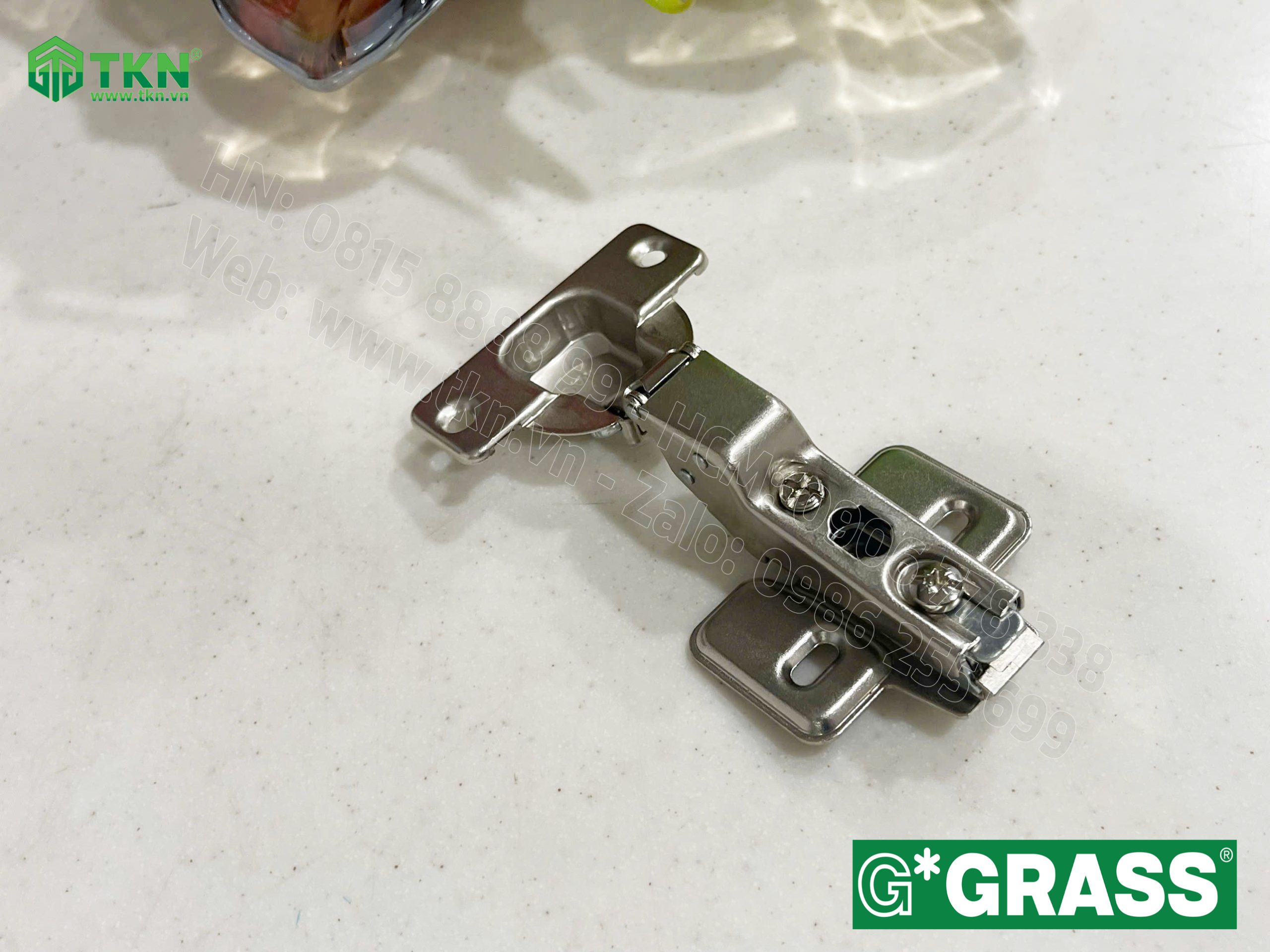 Bản lề bật Grass cong vừa lắp nhanh mở 100 độ CS04.0815 15
