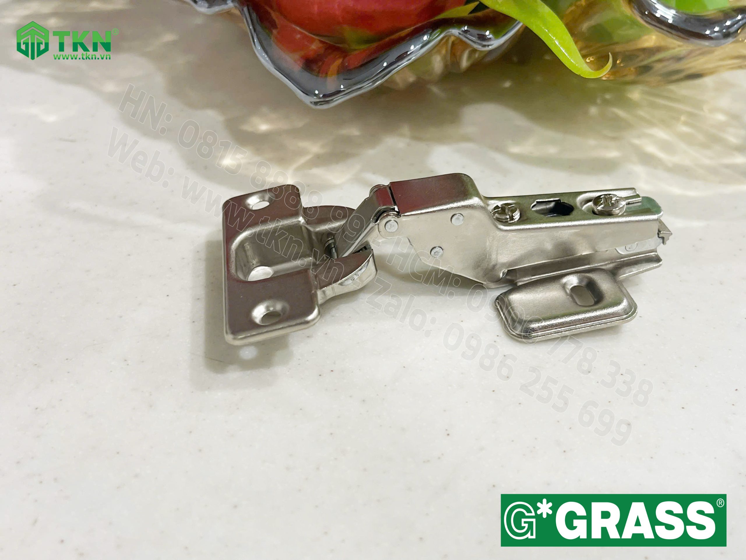 Bản lề bật Grass cong vừa lắp nhanh mở 100 độ CS04.0815 12