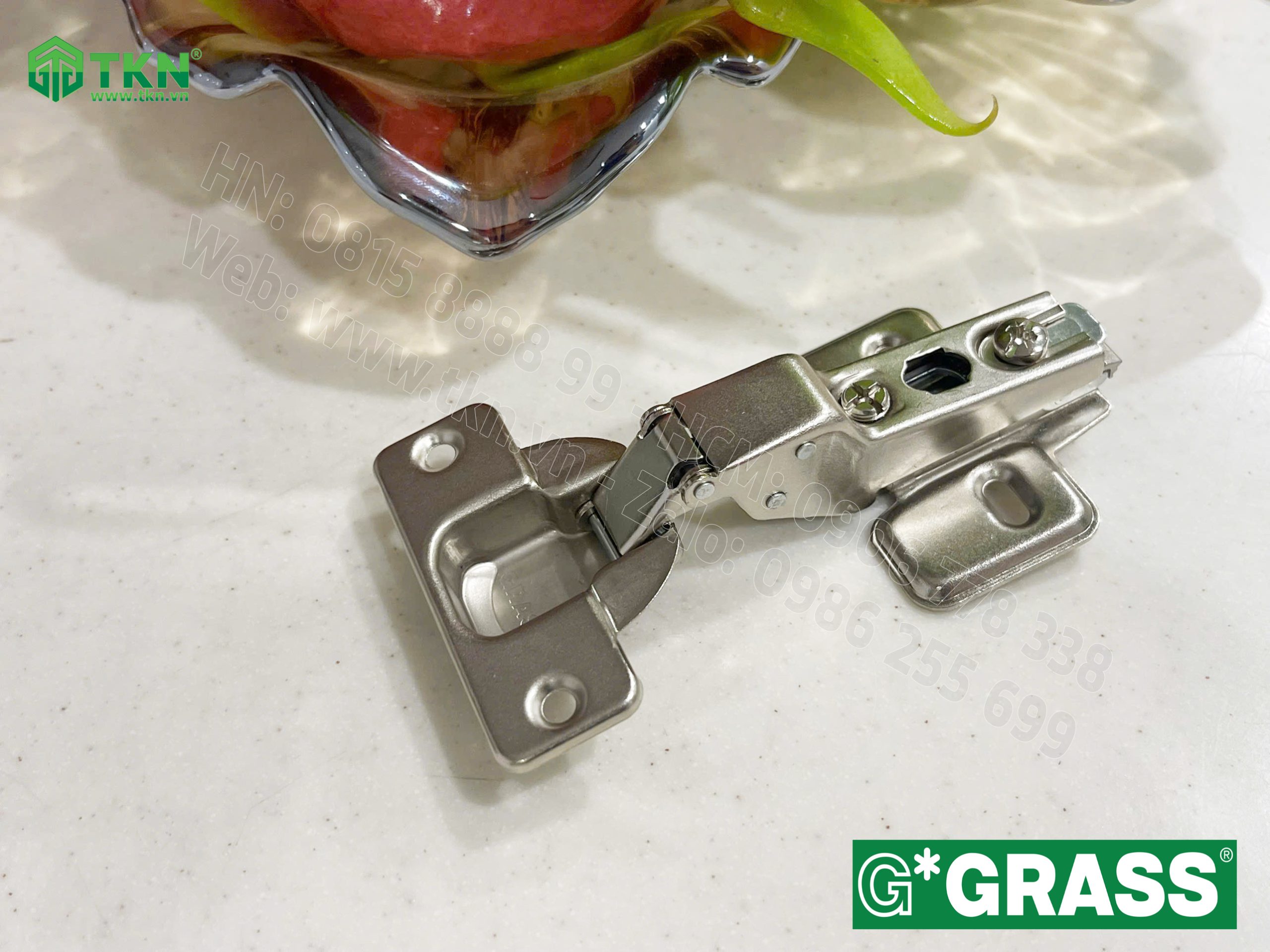 Bản lề bật Grass cong vừa lắp nhanh mở 100 độ CS04.0815 10
