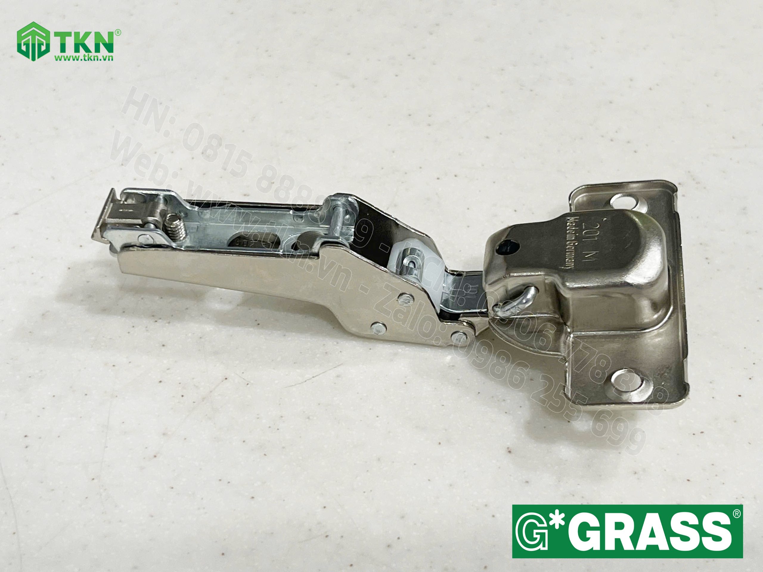 Bản lề bật Grass cong vừa lắp nhanh mở 100 độ CS04.0815 4