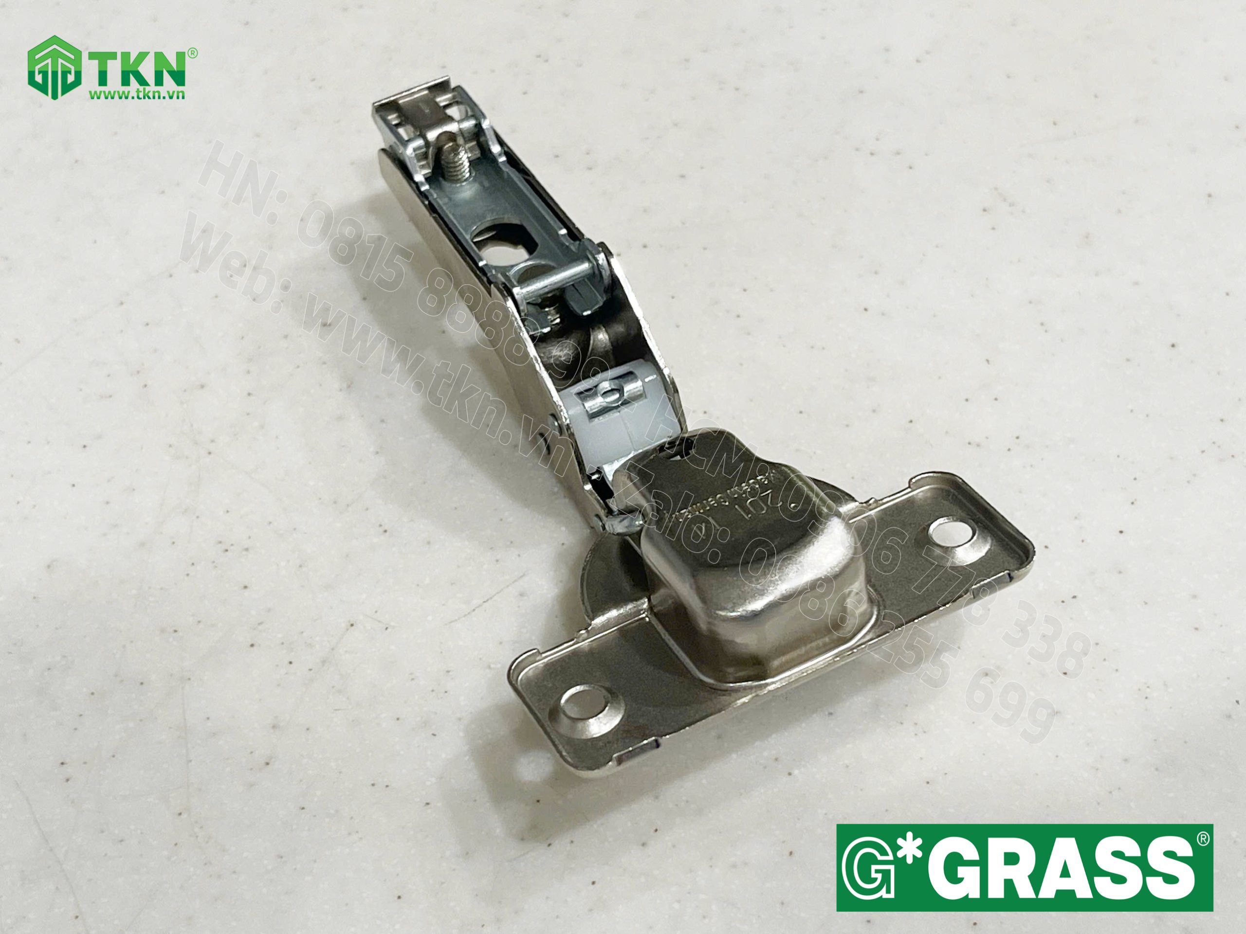 Bản lề bật Grass cong vừa lắp nhanh mở 100 độ CS04.0815 3