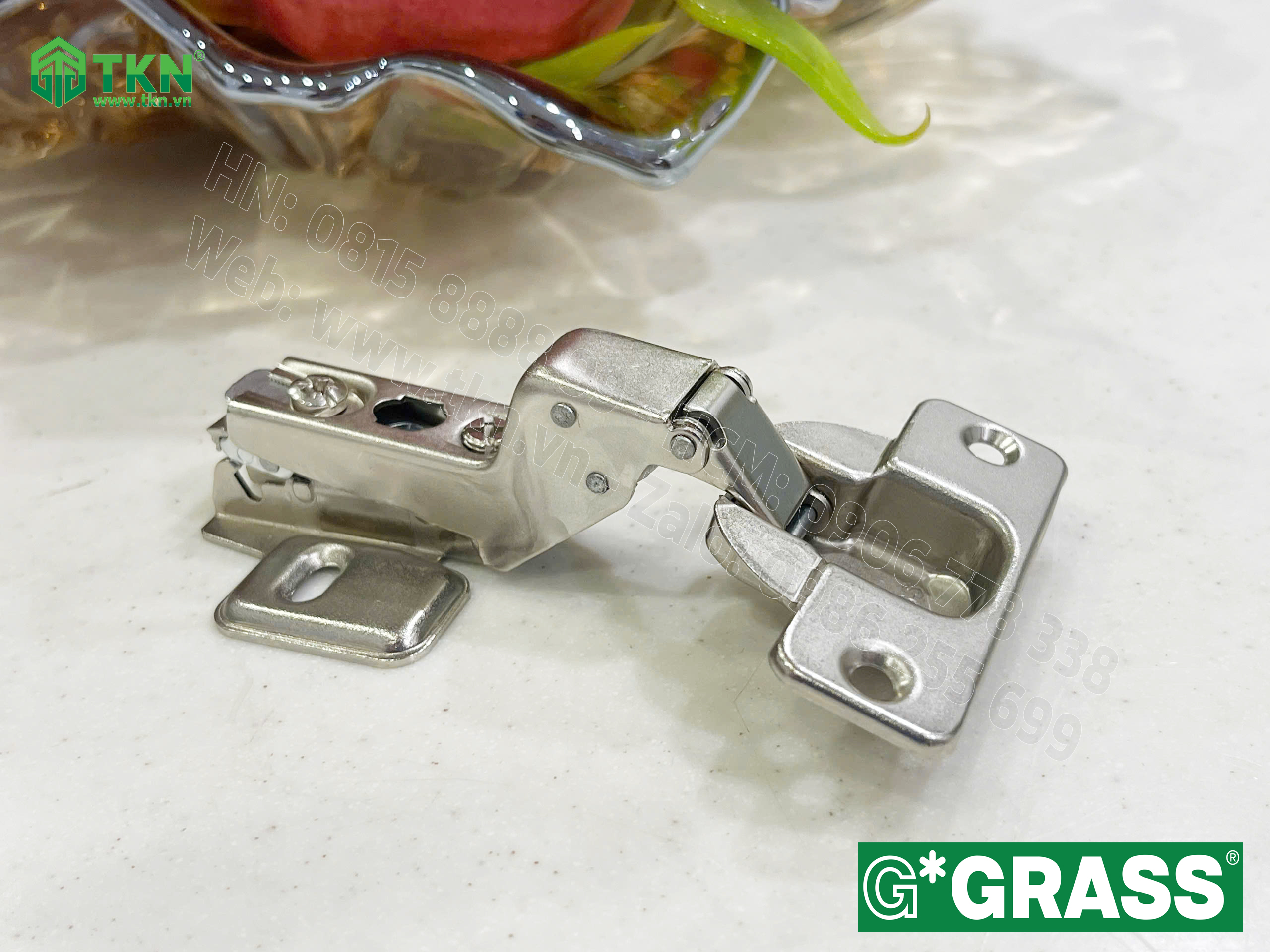 Bản lề bật Grass cong nhiều lắp nhanh mở 100 độ CS04.1515 10
