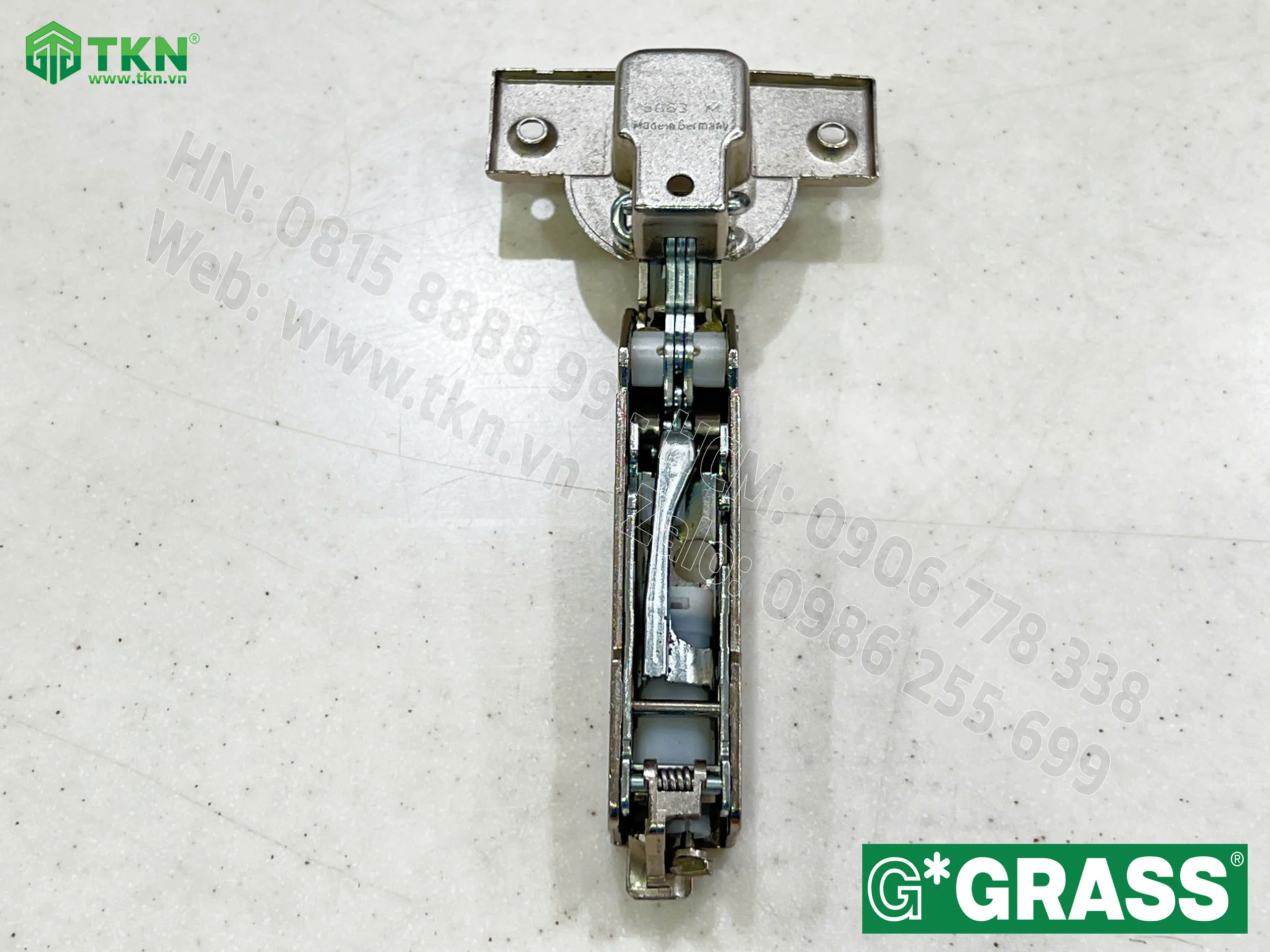 Bản lề bật Grass Tiomos cong vừa mở 110 độ TM11.0815S 15