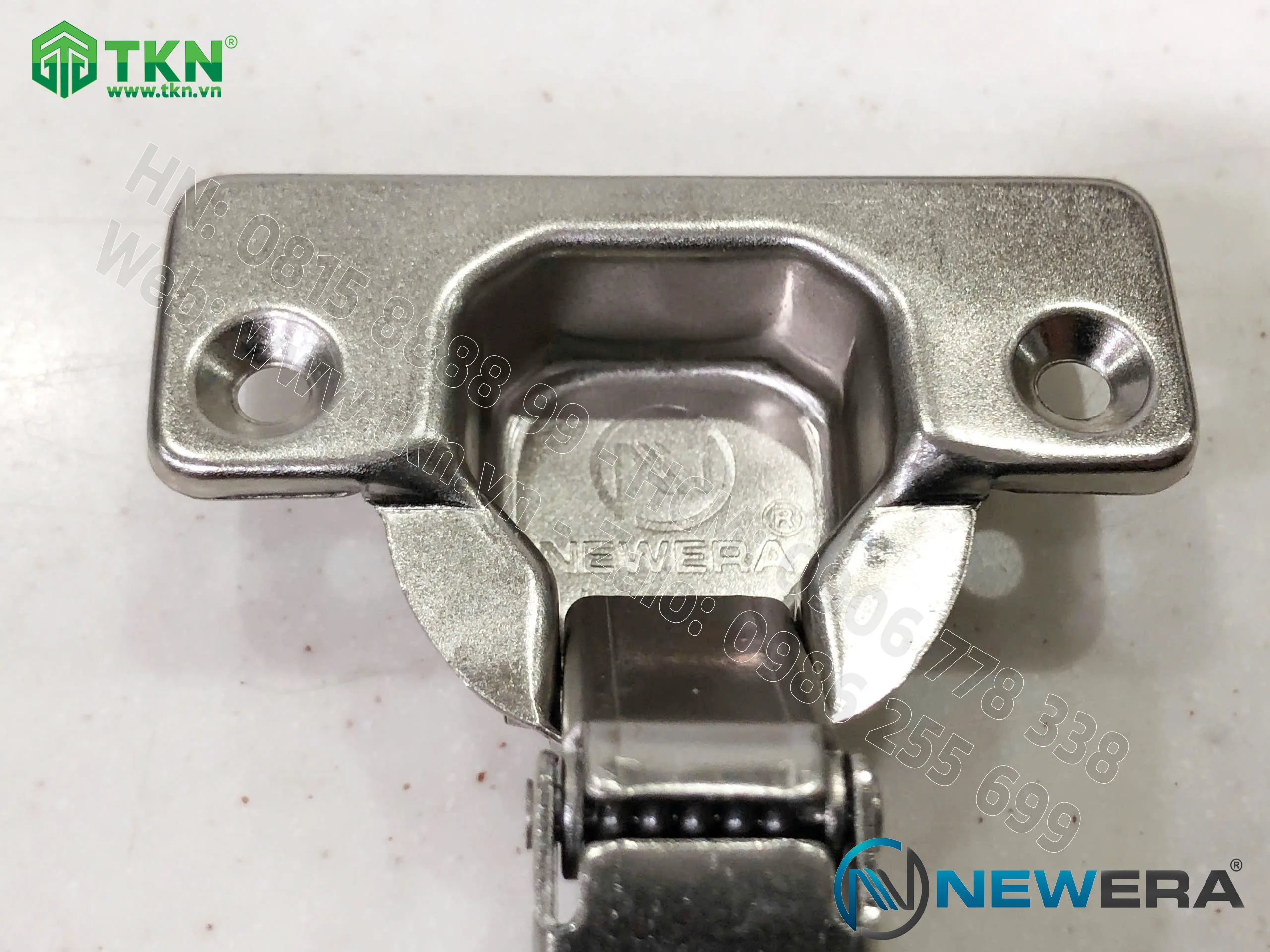 Bản lề NewEra thẳng, giảm chấn lắp thường piston đồng 628A 6