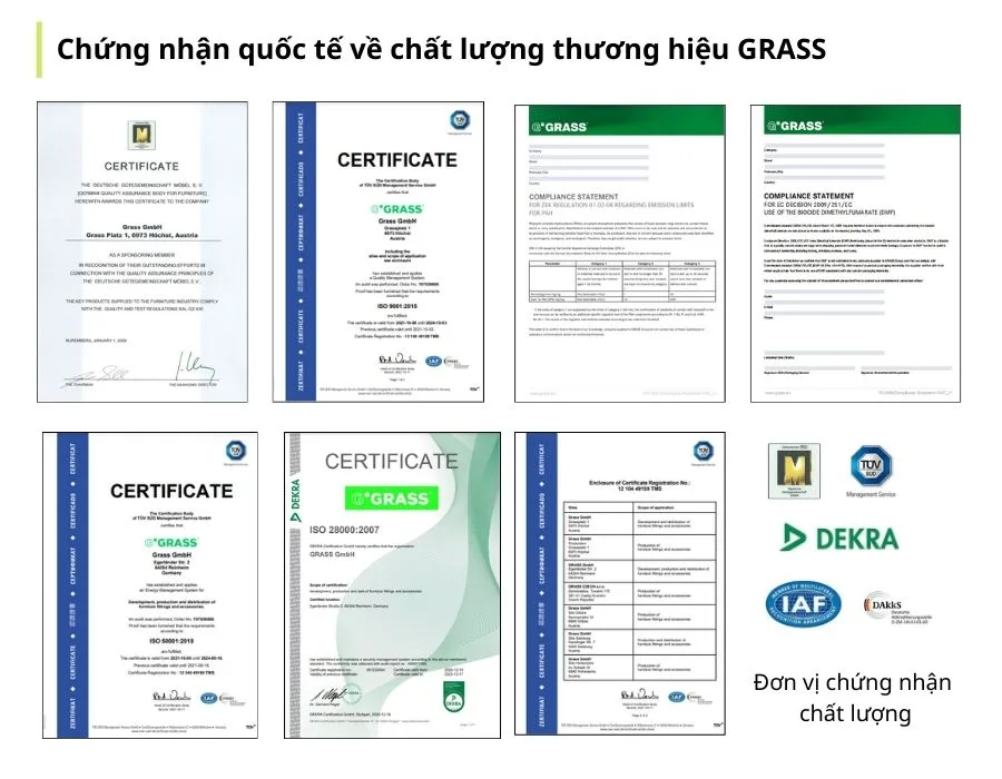 Chứng nhận quốc tế về chất lượng GRASS