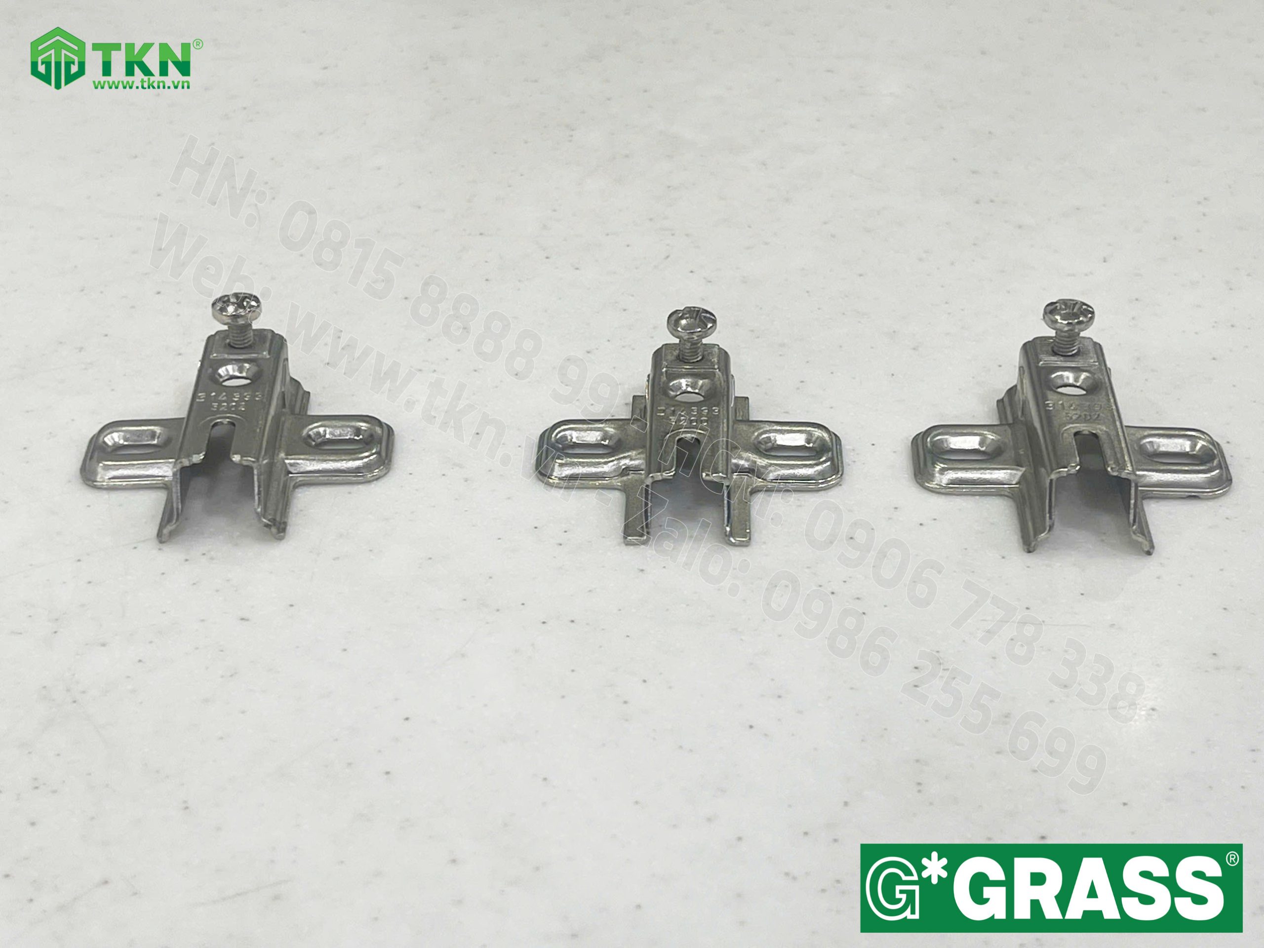 Đế bản lề tủ bếp Grass Nexis MP04.0015SSP lắp thường 8