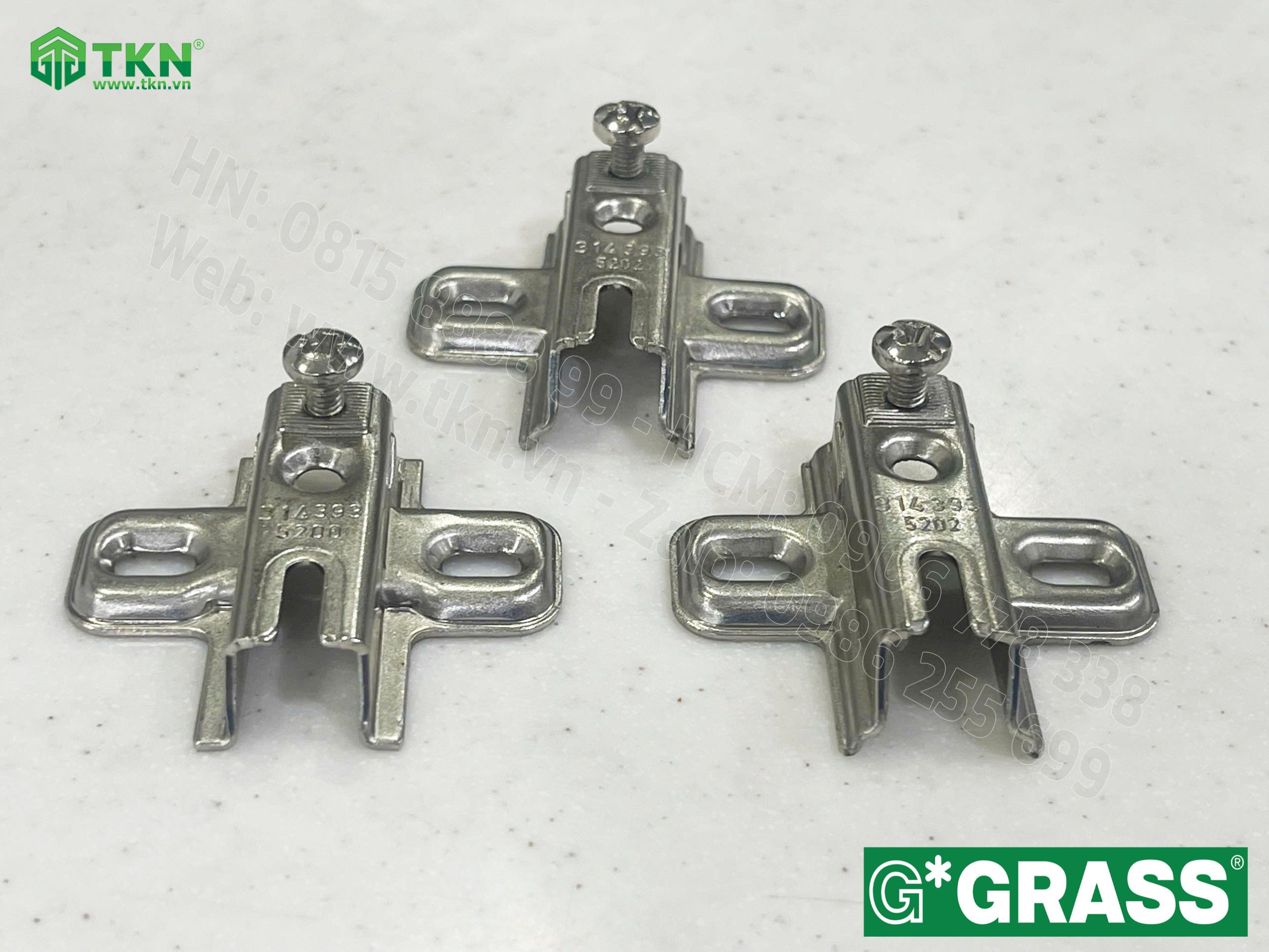 Đế bản lề tủ bếp Grass Nexis MP04.0015SSP lắp thường 3