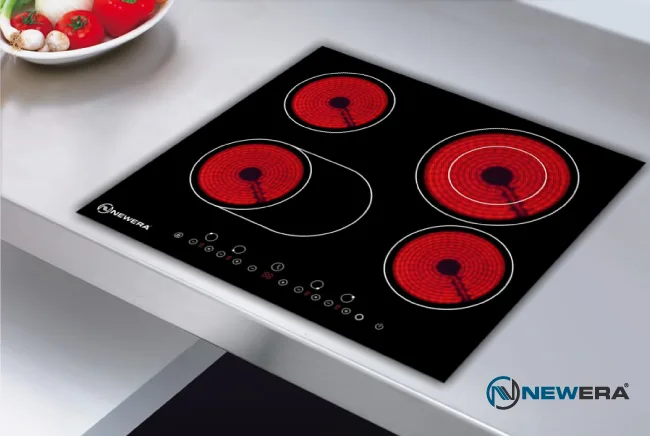 Bếp hồng ngoại NewEra viền bằng thép không gỉ 3 vùng nấu NE6014CC