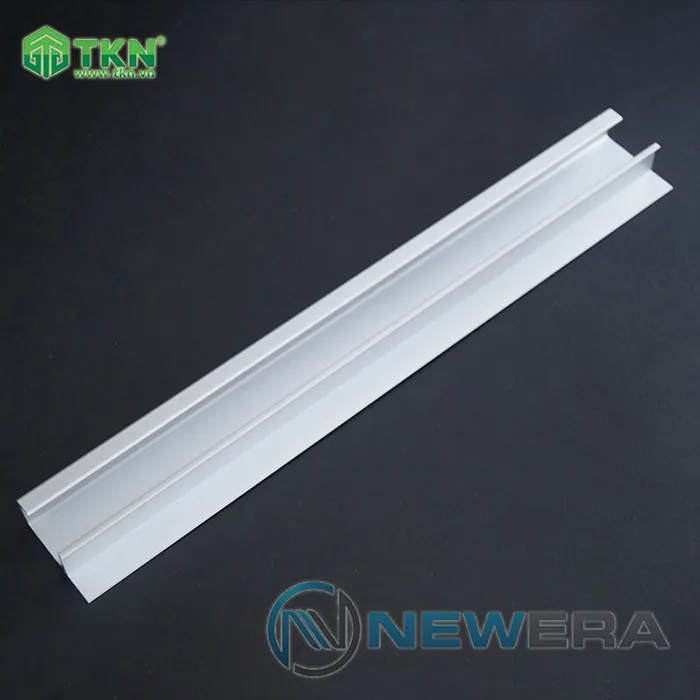 Tay nắm âm tủ hợp kim nhôm dài màu ánh bạc NE9999.3000SV 5