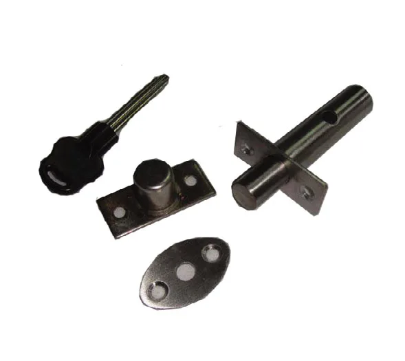 Khóa cửa NewEra inox (Chốt hợp kim + chìa) NE0505-SS