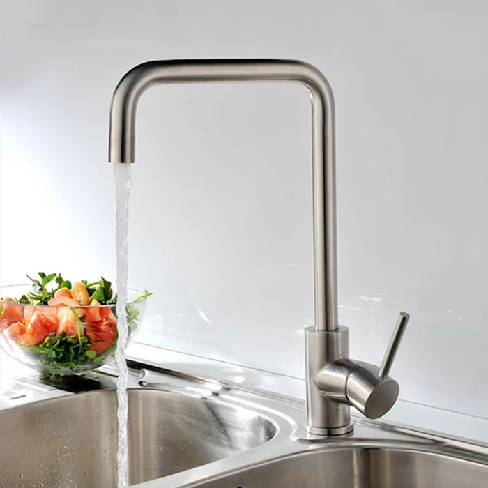 Vòi chậu rửa bếp NewEra inox 304 1 đường lạnh NE304K22 1