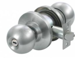 Khóa cửa nắm đấm 1 đầu bấm, 1 đầu không chìa NE587NS