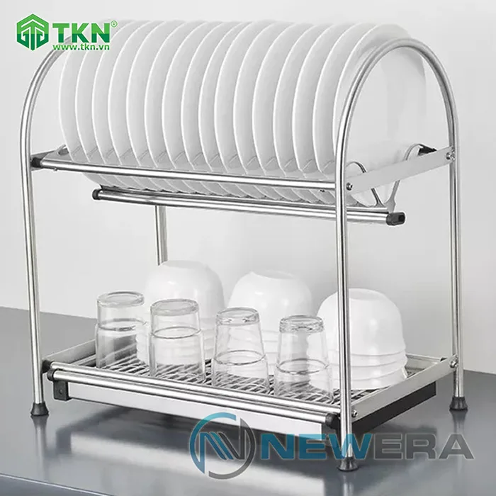 Giá để bát đĩa NewEra inox 304 để mặt bếp NE655.555 3