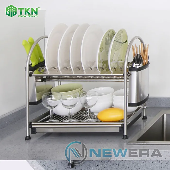 Giá để bát đĩa NewEra inox 304 để mặt bếp NE655.555 4