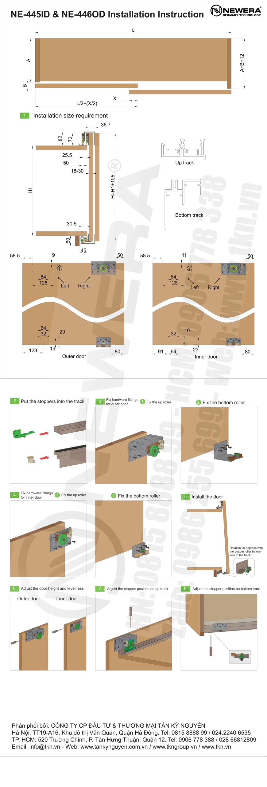 ban ve ky thuat Bo phu kien cho canh trong NewEra tai trong 70kg Ma NE446OD