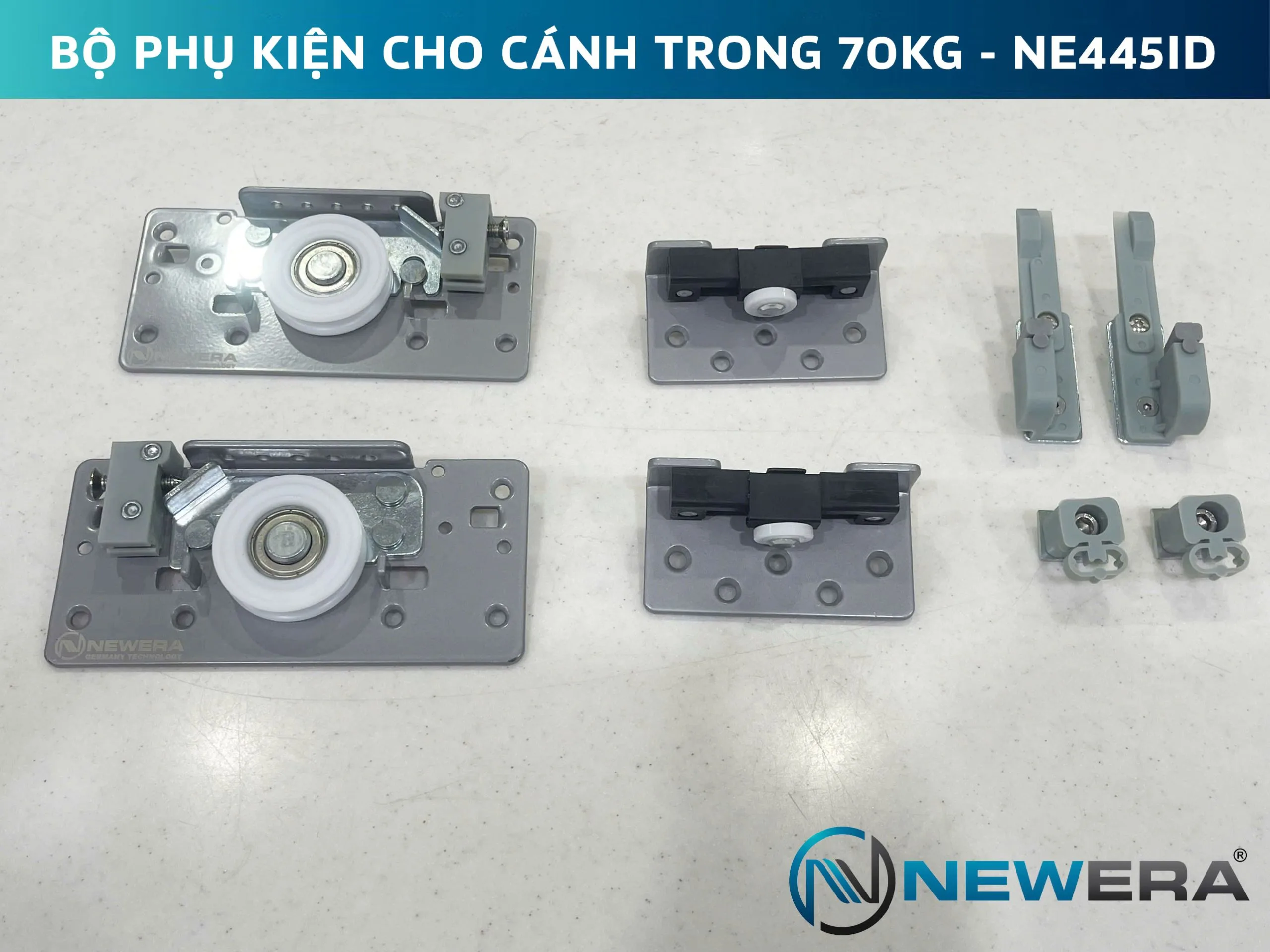 Phụ kiện cánh trong cửa lùa NewEra tải trọng 70kg NE445ID