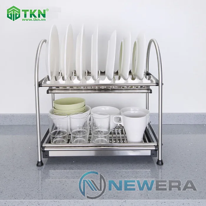 Giá để bát đĩa NewEra inox 304 để mặt bếp NE655.555 6