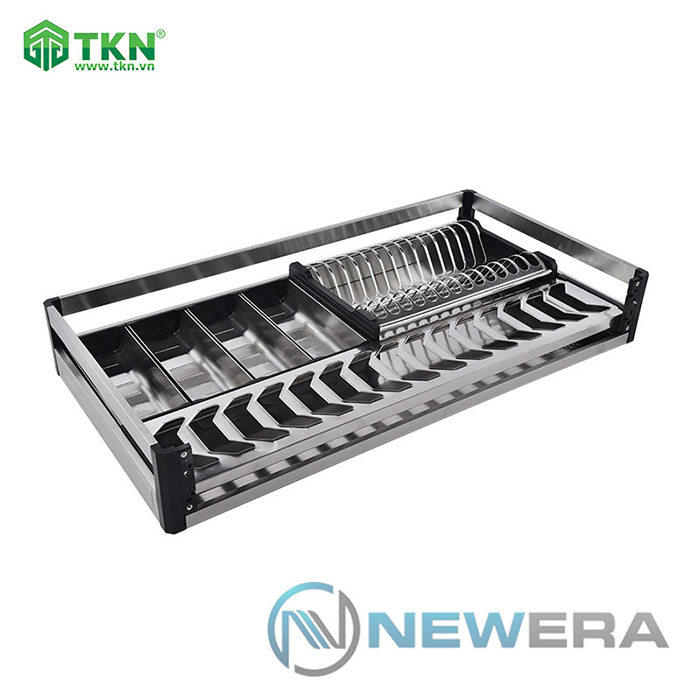 Giá để bát đĩa đa năng NewEra 700mm inox hộp 304 NE377.700 1