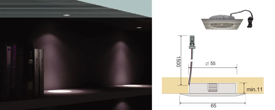 Đèn led NewEra dài 1800mm lắp âm NE1310.65A1.0